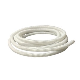 White Conduit Split Plastic Flexible Cable Tidy Solution Tube Trunking 6.2mm - 4m