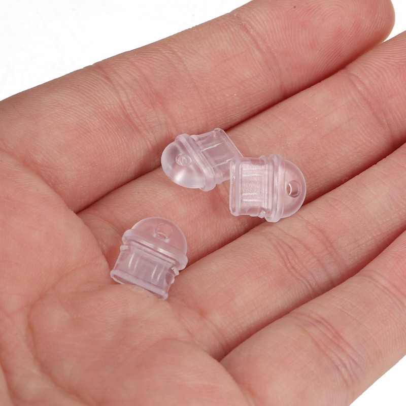 TEHAUX 10pcs Phone Port Protector, Transparent PVC Dust Plugs, Compatible