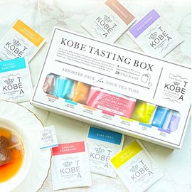 Kobe Tea (Choice of Tea Appraisers) 7 Types of Premium Tea Leaves, 28 Cups (4 P x 7 Types each), 7 Types of Scents, Gift Set, Raw Tea Series