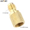 R134A Brass Adapter Fitting, 1/4" Male to 1/2" Female Refrigerant