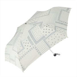 Nifty Colors Bandana Mini 55 1572OF Folding Umbrella, Off-White, Ribs, 21.7 inches (55 cm)