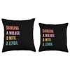 Funny Portuguese First Name Design - Damiana Throw Pillow
