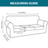 Turquoize 4 Piece Couch Covers for 3 Cushion Couch Sofa