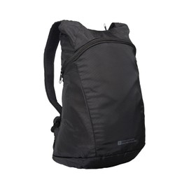 Mountain Warehouse Packaway Backpack - Lightweight Rucksack, Waterproof Bag, Taped Seams - for Black