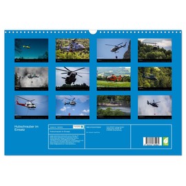 Helicopter in Use (Wall Calendar 2025 DIN A3 Landscape), CALVENDO Monthly Calendar