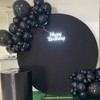 7.2ft Black Round Backdrop Cover for Party 7.2ft Circle Arch