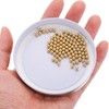 sourcing map 100pcs Precision Solid Brass Bearing Balls 4mm Industrial