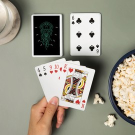 Lantern Press Jellyfish, Neon Art Deco Style (52 Playing Cards, Poker Size Card Deck with Jokers)