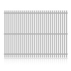 Zemibi 7522 Stainless Steel Cooking Grid Grates Replacement for Weber 7523 Genesis Silver A, Spirit 500, Spirit E-200, Spirit E/S 200 & 210, Spirit E-210, Weber 7522 7523 7521, 15"