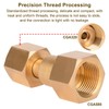 GRYVOZE CGA-320 to CGA-580 Adapter, Carbon Dioxide Bottom to Argon