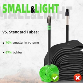 ROCKBROS 700C Bike Tire 700x18C/23C/25C/28C Presta 65mm 85mm Road Bike Tubes Tubes Dependable Premium Bike Tubes for Cycling