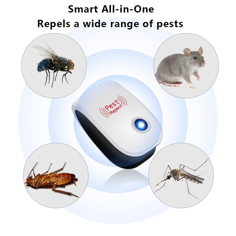 6 Pack Ultrasonic Pest Reject Indoor Mouse Repellent Pest Repellent