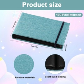 Mini Small Photo Albums 6x4 100 Slip In Photo Albums, Portable Travel Flip Photo Book with Cloth Cover for Wedding Family Holiday Birthday Pictures Book