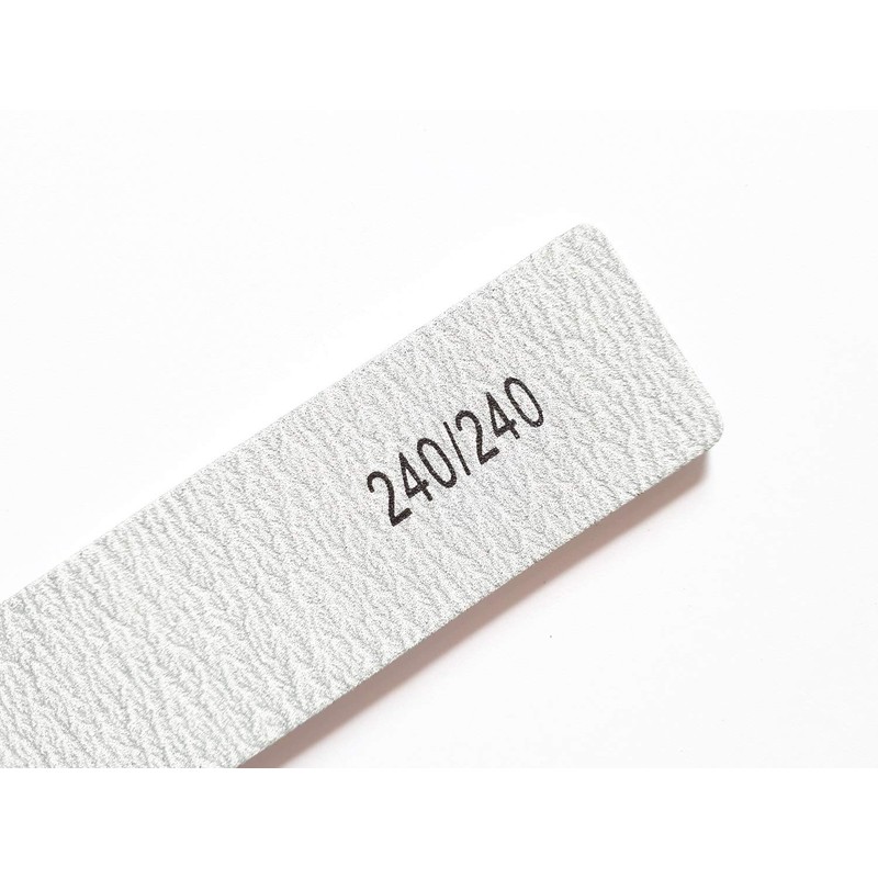 8X Nail Files Zebra Shape Square (Rectangle) Chose GRIT Double