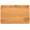 Samunshi® Wooden Board with Engraving Papa's Breakfast Board Bamboo Board