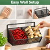 Wall-Mounted Kitchen Storage Rack for Food Organization – Iron Hanging