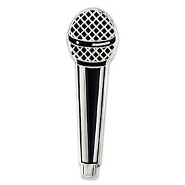 Microphone Lapel Pin – 1 Piece