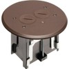 Arlington FLBAR101BR-1 Adjustable Round Floor Box Kit with Outlet and