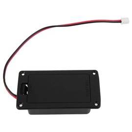 Caja de batería de guitarra, soporte de pastilla de caja de cubierta de batería de guitarra de 9 V para reemplazo activo de instrumento de bajo de guitarra accesorios de juego