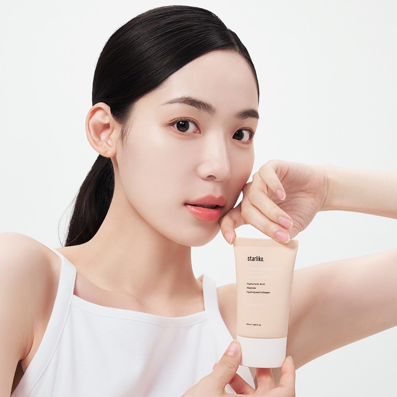 starlike Foundation Free Tone Up Sun Cream 50ml - starlike
