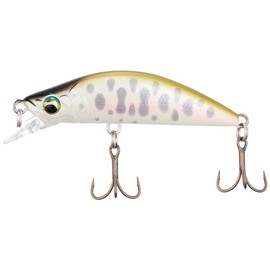 Major Craft Minnow Eden Lure, EDN-45SS, Slow Sinking 1.8 inches (45 mm), 0.11 oz (3.0 g), 01 Pearl Yamame