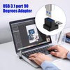 Gbformat USB to USB 3.1 Angled Connector 90 Degree Adapter