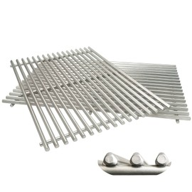 GRILLJOB 9.5MM 19.5" Sear Grate for Weber Genesis 300 Series, E310 E320 E330 S310 S320 S330, Weber Grill Grate Stainless Steel Cooking Grates Replacement Parts Weber Genesis Grill Grates 7528 7524