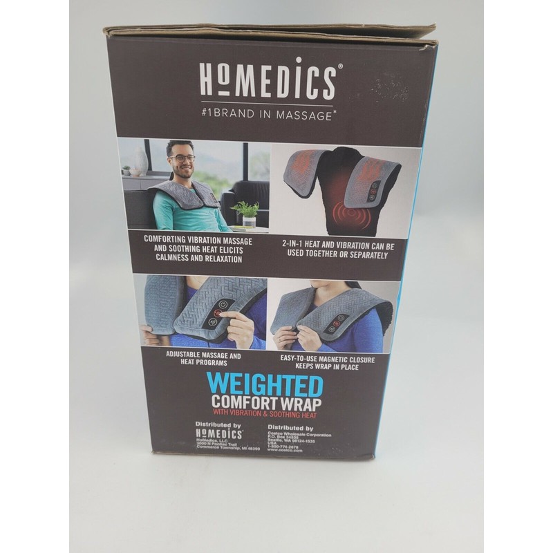 Homedics Weighted Comfort Wrap Vibration&Soot