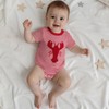 Mobbdow Infant Baby Girl Crawfish Outfit Lobster Embroidered Stripe Short