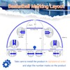 Basketball Court Stencil Kit for Concrete,Basketball Court Marking Kit