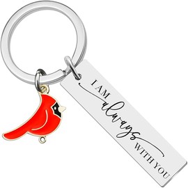 Axmerdal Travel Prayer Keychain Birthday Christmas Gift for Travelers (Cardinal bird)