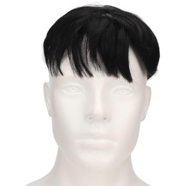 Tupé Corto Para Hombres, Peluca Para El Cabello, Cómoda Y Transpirable, Pieza De Cabello Para Hombres Para Cubrir La Pérdida De Cabello Blanco, Tupé De Moda Para La Frente, Para Cosplay Diario De Hall