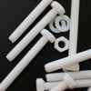 10 x PTFE Hex Head, M5 x 40mm, Plastic Nuts