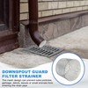 PATIKIL Gutter Guard Filter 4.9"-4.3", PVC Termination Cap Mesh Screen