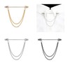 LONGHAO Set of 3 collar bar pins, tie collar pin,