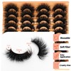 Mink Lashes Fluffy 20 Pairs False Eyelashes 18mm Dramatic 3D