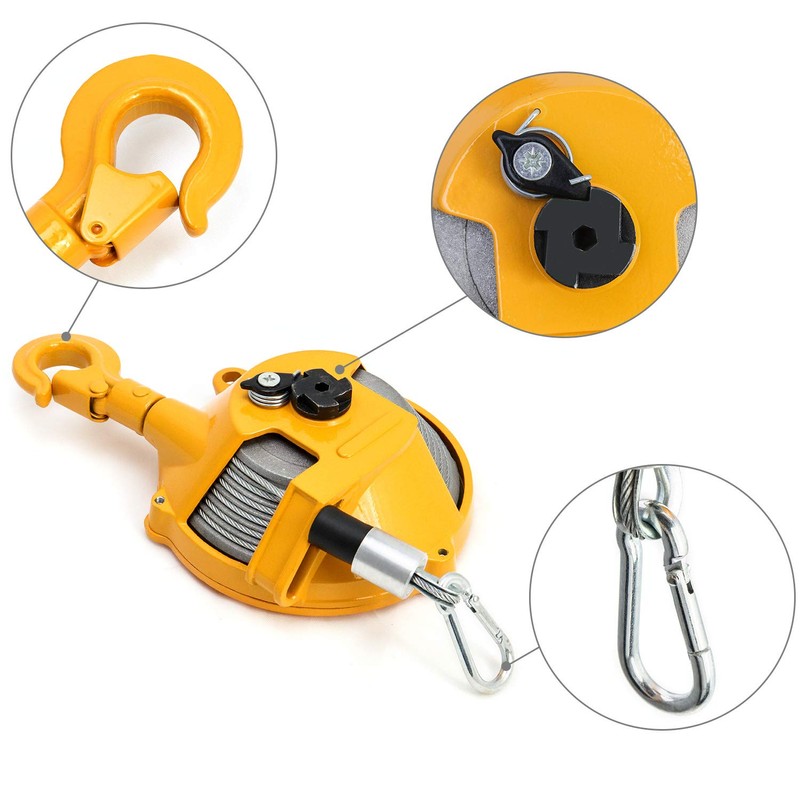 QWORK Spring Balancer, 7-11lbs(3-5kg) Retractable Balancer with 5 Ft Long