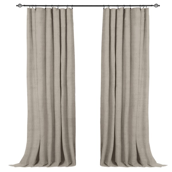 100% Blackout Shield Full Blackout Curtains for Bedroom 84 inch