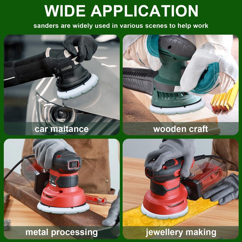 [6 Inch] 202458 Sandpaper Compatible with Festool, Sanding Pad for