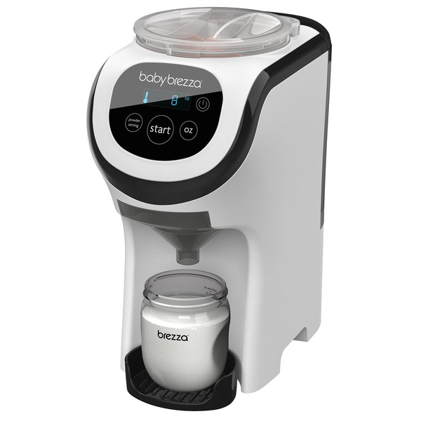 Baby Brezza Formula Pro Mini Baby Formula Maker – Small Baby Formula Mixer Machine Fits Small Spaces and is Portable for Travel– Bottle Makers Makes The Perfect Bottle for Your Infant On The Go, White