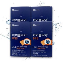 Chong Kun Dang [Chong Kun Dang] iClear Lutein 500mg Eye Health Cha Inpyo 30 Capsules / [종근당] 아이클리어 루테인 500mg 눈건강 차인표 30캡슐 X 4 TB (30680681) 기본