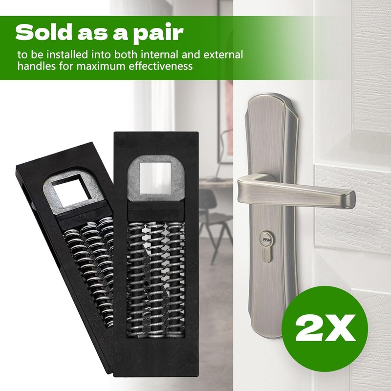 Raheem UPVC Replacement Door Handle Springs Cassette Pair - Stop