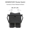 Baomain Momentary 6 Pin DPDT Button Rocker Switch (ON)/Off/(ON) AC