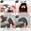2pcs Wall Split Flange, ABS Round Escutcheon Plate Plumbing Cover