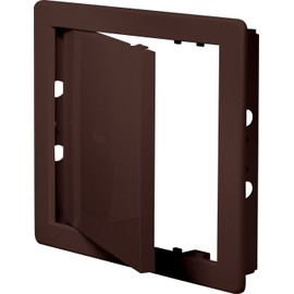 AWENTA Inspektionstüren Revisionstür - Hochwertiger ABS-Kunststoff - Robuster und Langlebiger Wartungsklappe Schnappverschluss - Viele Größen zur Auswahl - DT11BR 20 cm x 20 cm Farbe Braun