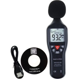 Decibel Meter Sound Level Meter Recorder Digital dB Meter Professional Noise Meter Detector Monitor 30dB to 130dB Portable SPL Decibel Meter with Data Logging for Home, Office, Outside