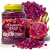9.5oz Freeze Dried Dragon Fruit Cubes, Crispy & Light Red