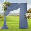 SiinvdaBZX 2 Panels Wedding Arch Draping Fabric 30" x 20Ft