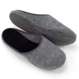 Felt Slippers Felt Sole Felt Slippers Felt Slippers Unisex Men Women Adults in Sizes 36-51, gray