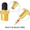 IUSOT 3 Pcs Tank Valve, Brass Tank Fill Valve, 1/4"